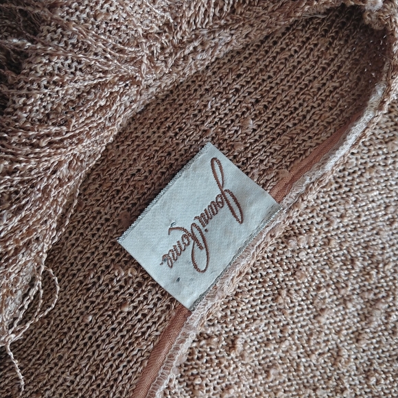 80s VINTAGE SHAGGY FRINGE BOHEMIAN RETRO HIPPY WESTERN SWEATER S M - Picture 9 of 9